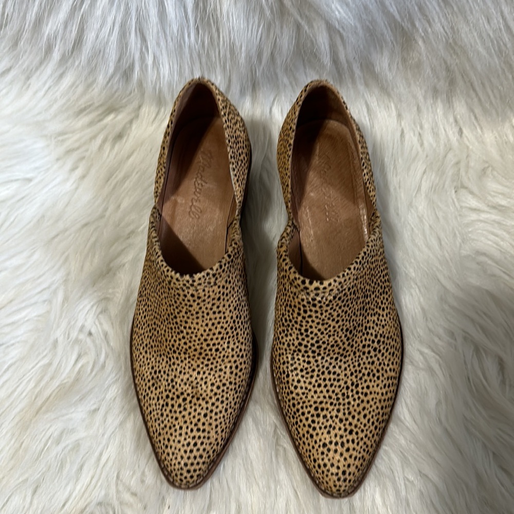 Madewell The Brady Lowcut Bootie in Spotted Calf Hair Size 6.5 - Picture 5 of 11